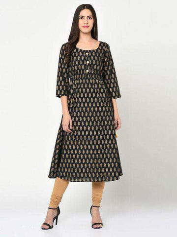 Cotton Printed Kurti - Kurti Mania