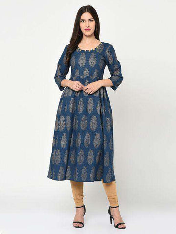 Cotton Printed Kurti - Kurti Mania